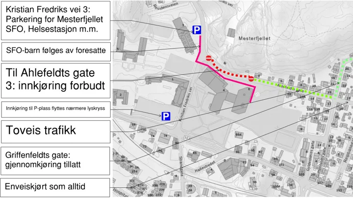 Kartutsnitt Trafikkavvikling Sommer 2025